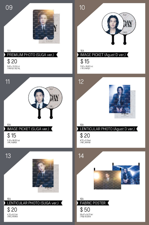 期間限定お試し価格】 SUGA AgustD D-DAY world tour SC特典グッズ