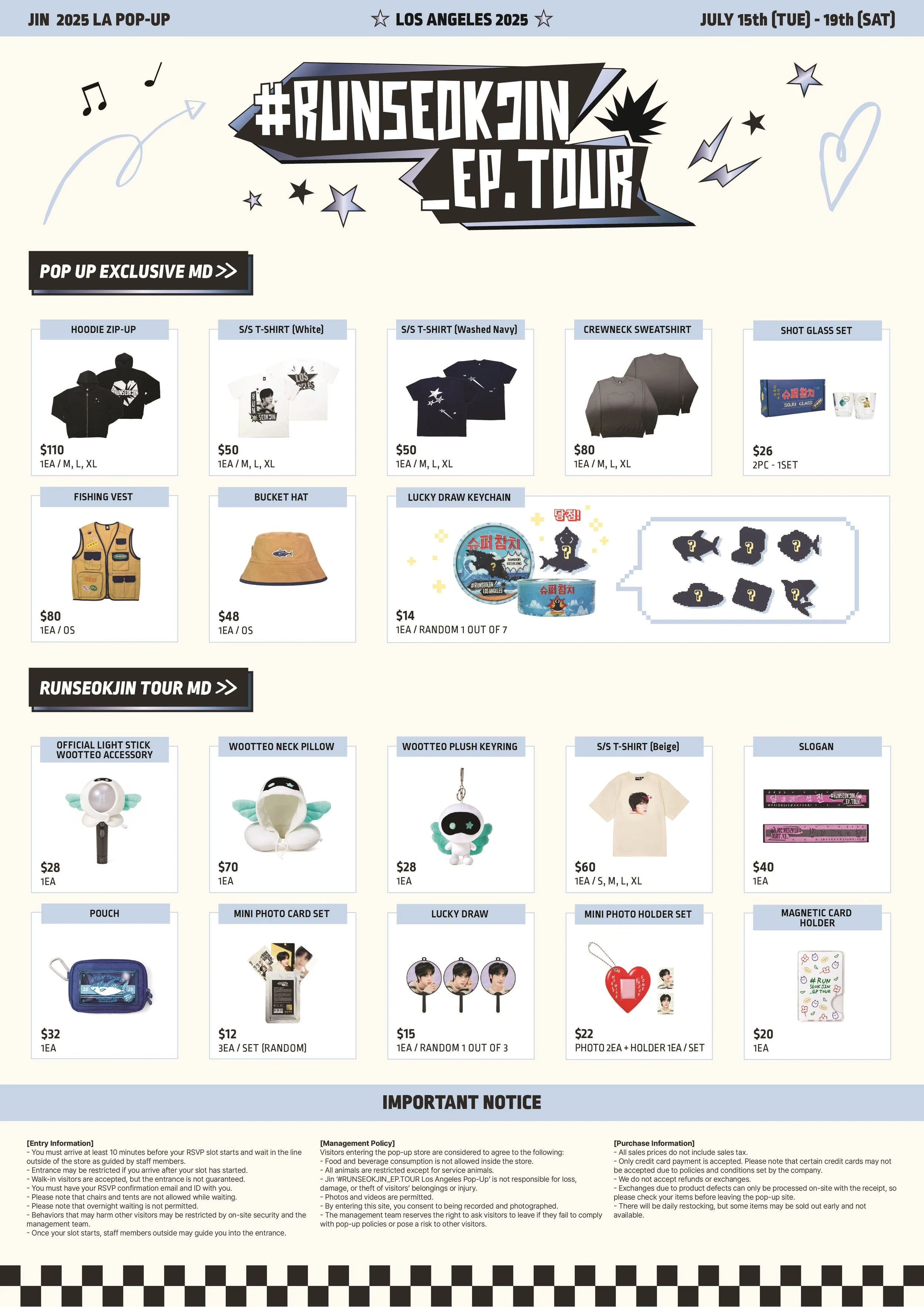 Jin | RUN SEOKJIN EP. Tour — US BTS ARMY