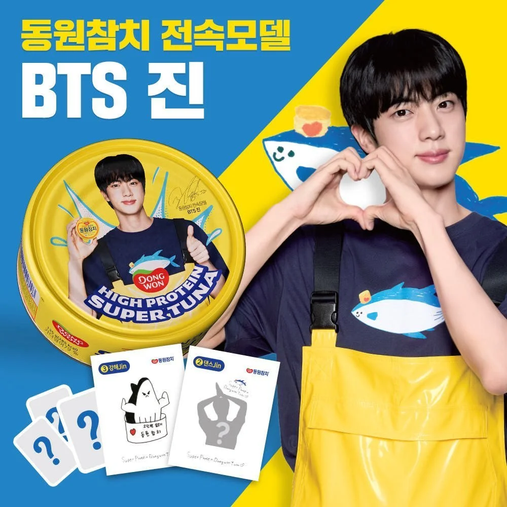 Jin Announced as Brand Ambassador for Dongwon Tuna
