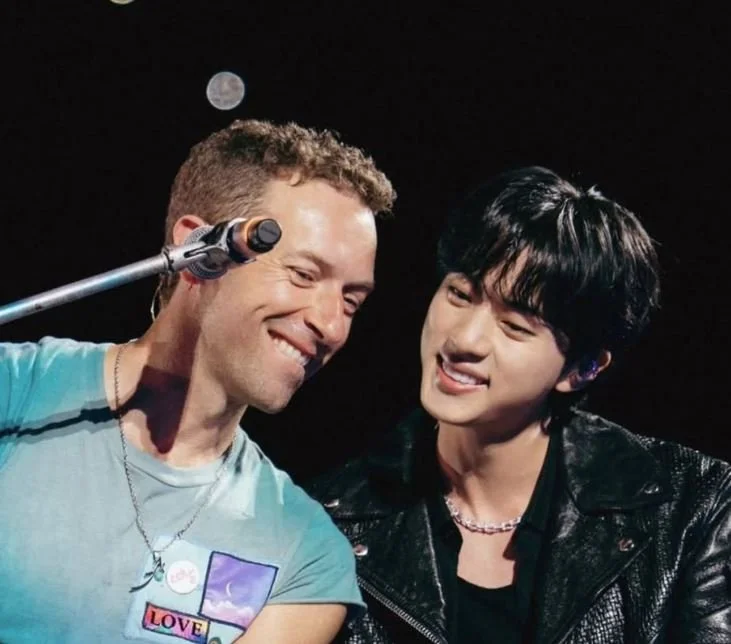 Jin Performed with Coldplay at Music of the Spheres Tour in Seoul