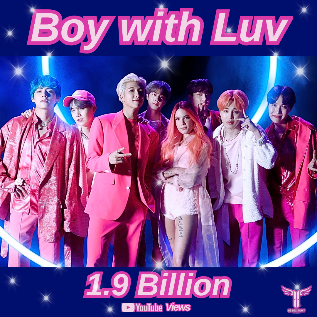 "Boy With Luv" Official MV Surpassed 1.9 Billion Views On YouTube