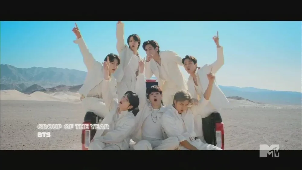 BTS Breaks The Record For Most 'Group of the Year' Wins At The MTV VMAs