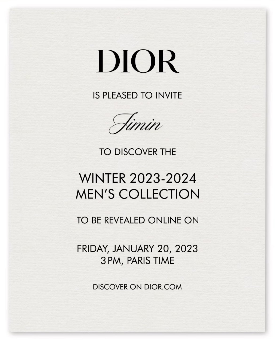 ENDORSEMENTS] Dior — US BTS ARMY
