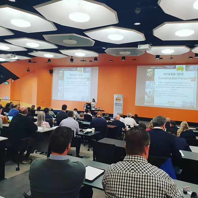 *Industrial Manslaughter - OHS Construction Forum 2018* "Industrial Manslaughter Laws in Victoria - Will it save our workers, kill our businesses or just make lawyers and insurers richer?"Certex's iSuite Program was pleased to be present at this year's Safety Institute of Australia OHS Construction Forum on the topic of Industrial Manslaughter. A range of presenters spoke on the different facets of the proposed #industrialmanslaughter #laws for Victoria. Thanks to MD, Dianne Gibert, and Service Manager, Alicja Gardini, for representing Certex at this event!