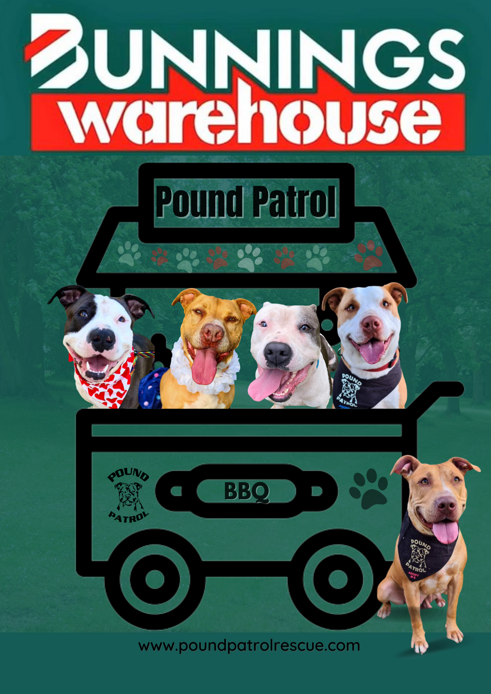 🖤Pound Patrol Bunnings BBQ Campbelltown 🌭