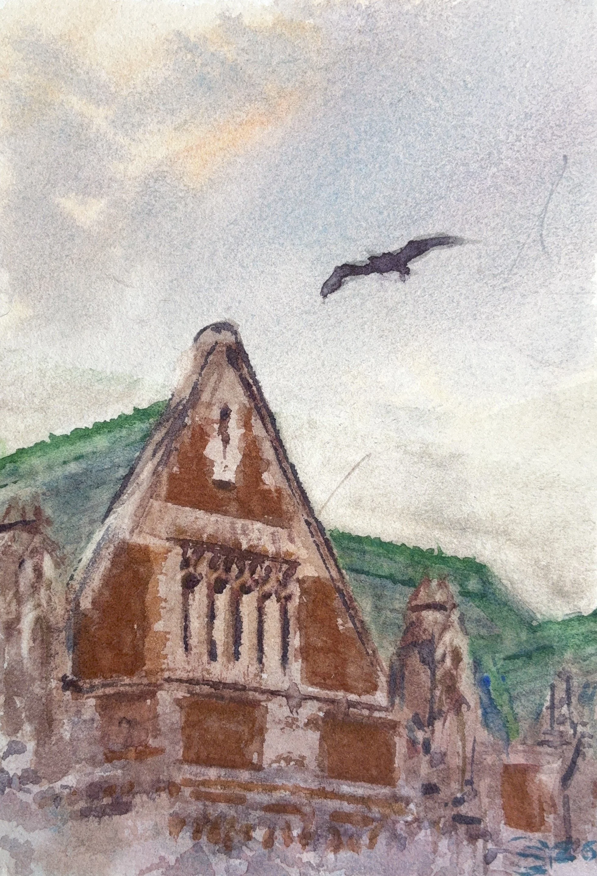 Plein Air, 4:30-8pm, Overcast Cherry Blossoms at UW, 4 of 10, 3.25-4.2.26