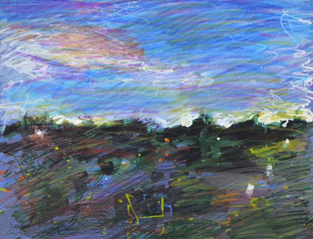 Plein Air, Light fading, 2400 S. Hill, 8-8:30pm, 8.26.22, Friday