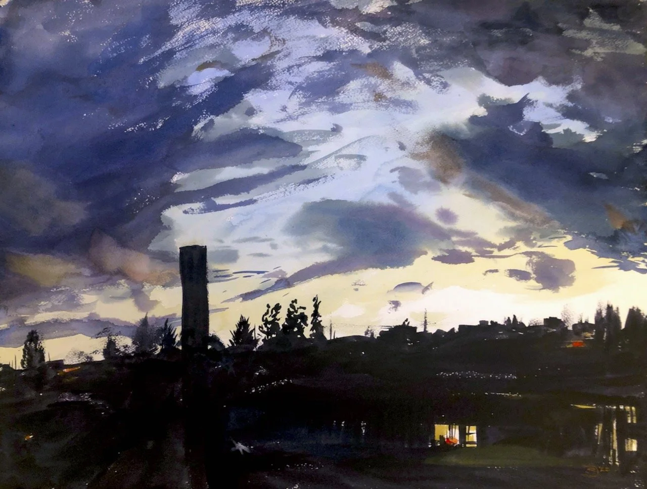 Plein Air, After Sunset, 1.7.22