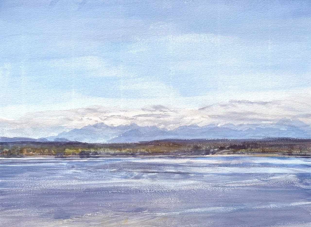 Plein Air, Puget Sound, Discovery Park, 2:30-3:15pm, 8.3.23