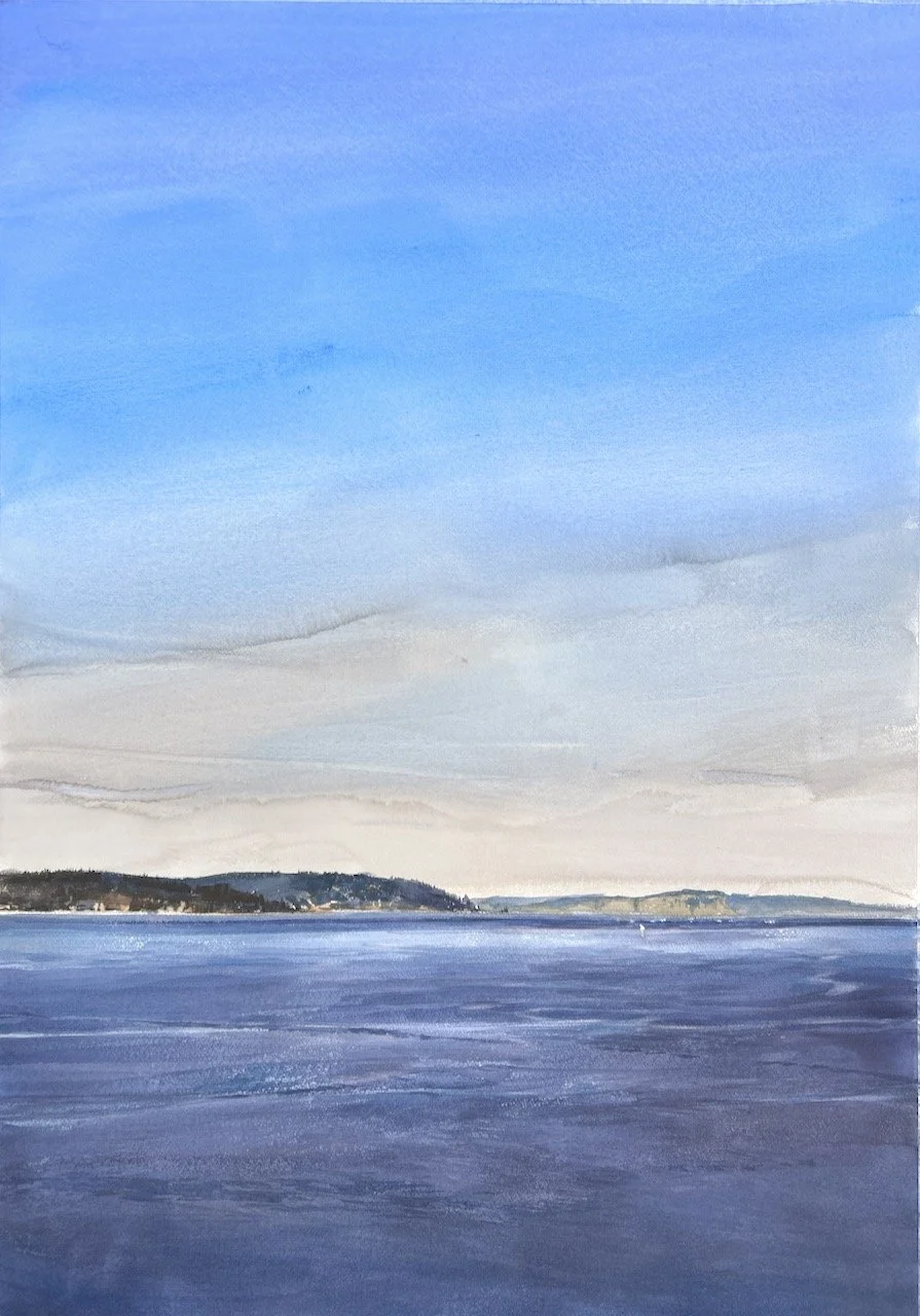 Plein Air, Puget Sound, 10:30-noon, 8.2.23