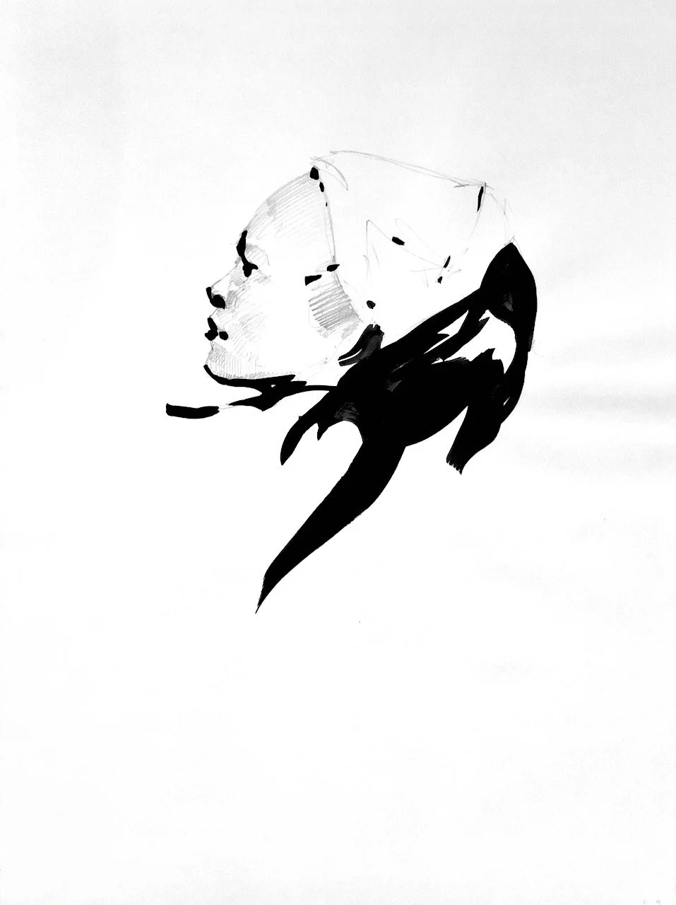 Gloria in profile, 10’ pose, 10.9.20