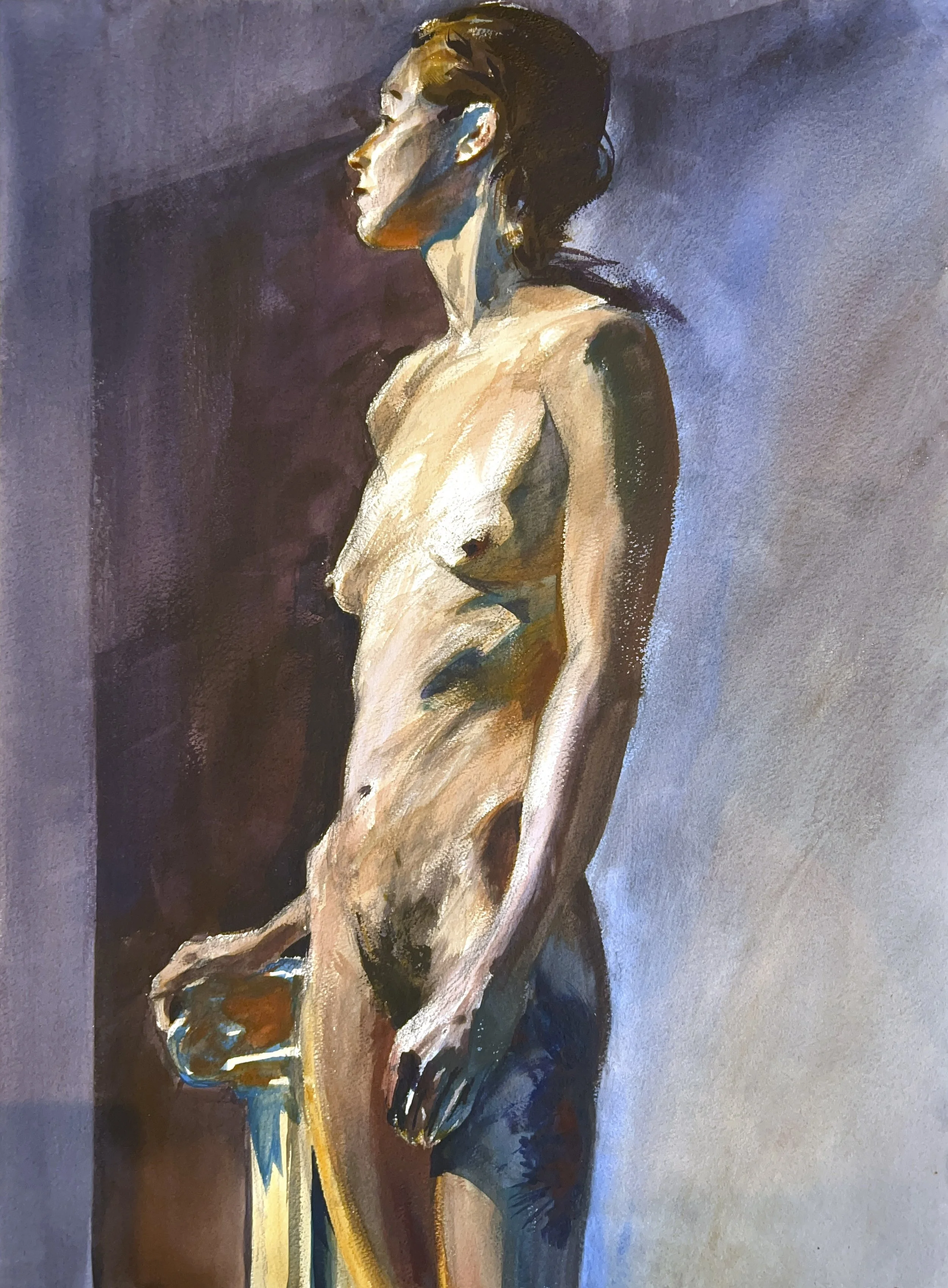 Figure Study, From Below, 3.20.24