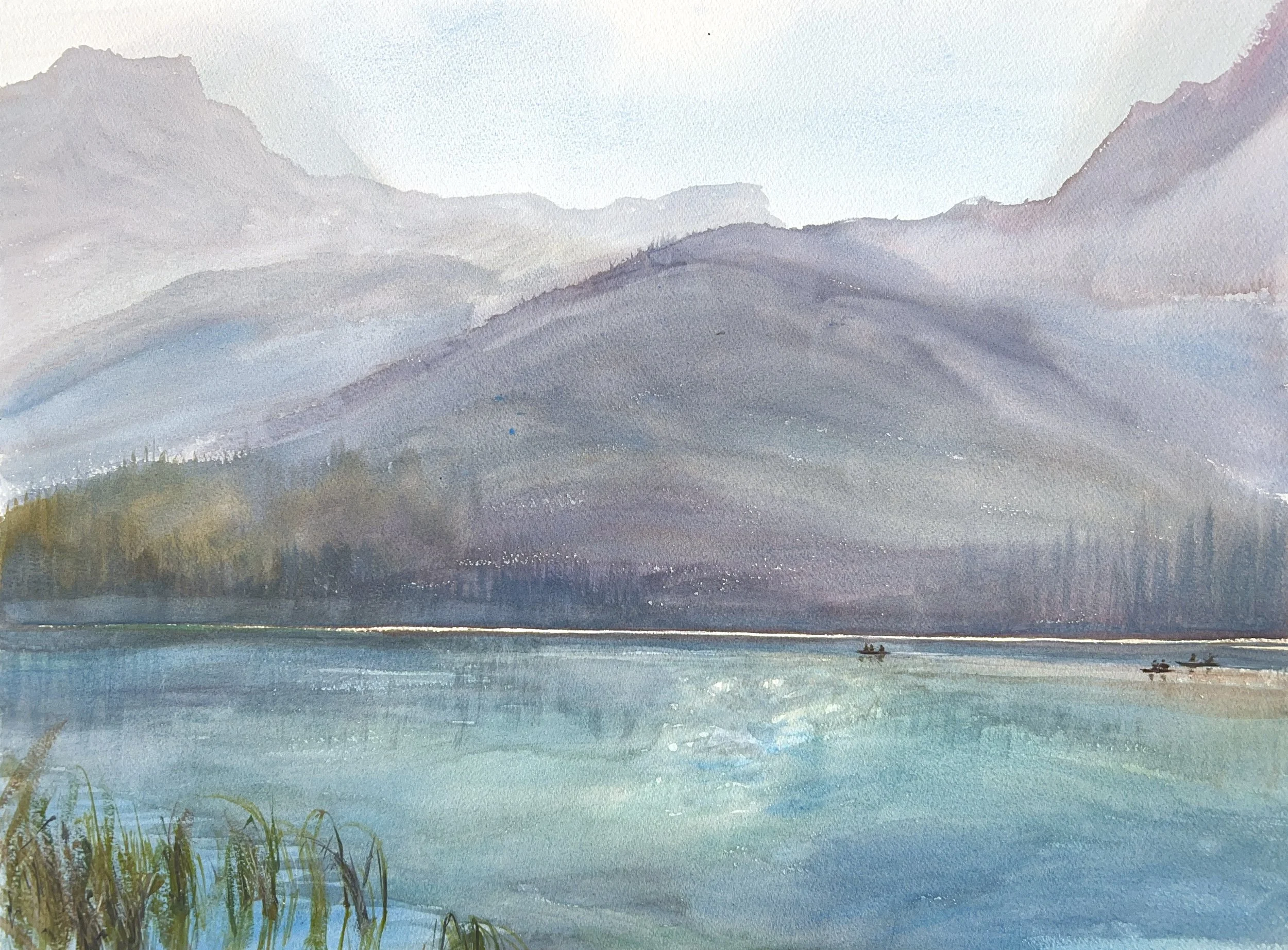 Plein Air, Emerald Lake, Yoho National Park, 9:50-10:50am, 8.28.23