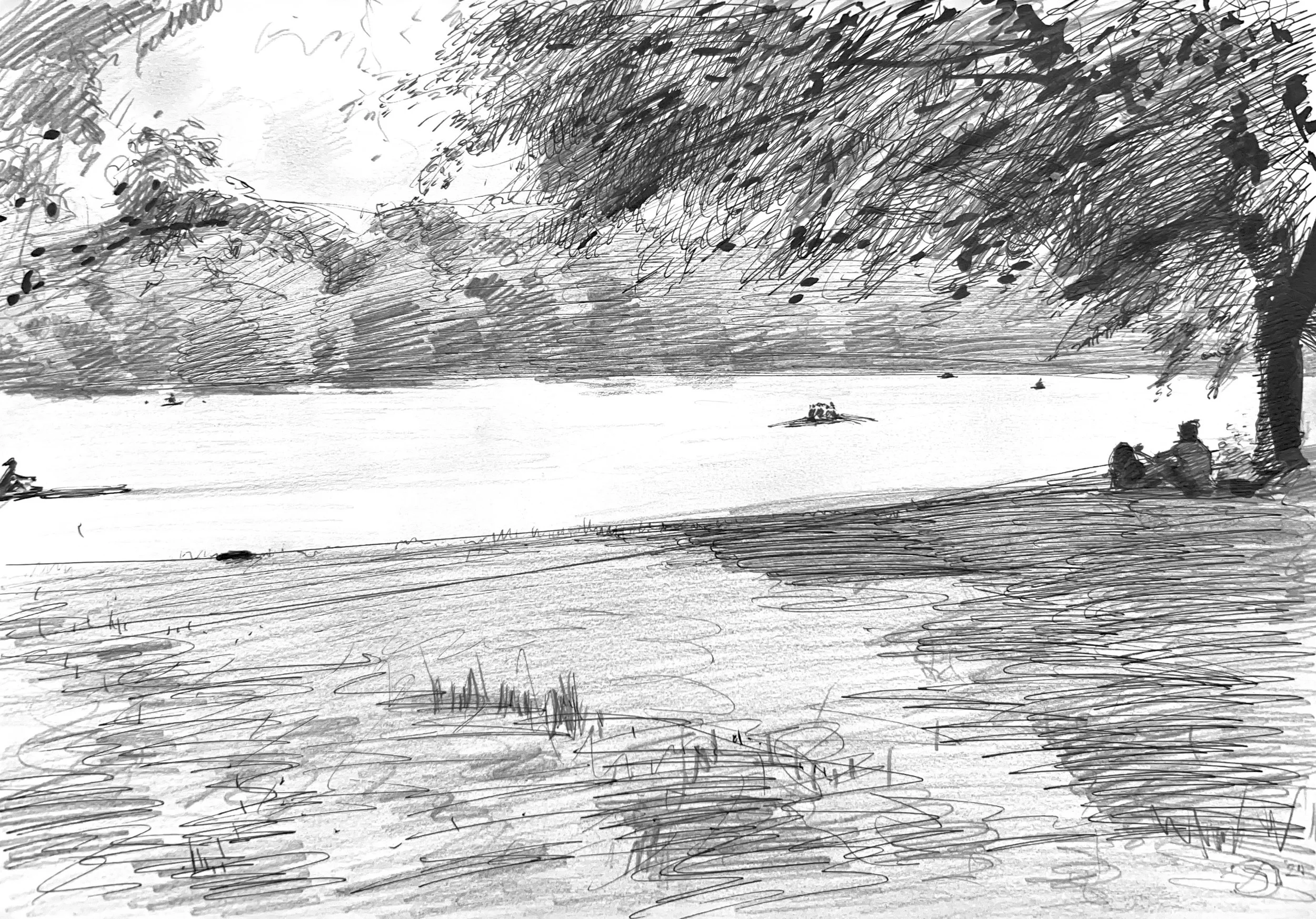 Plein Air, By The Schuylkill, 5:15-5:45pm, 6.27.24, Thurs
