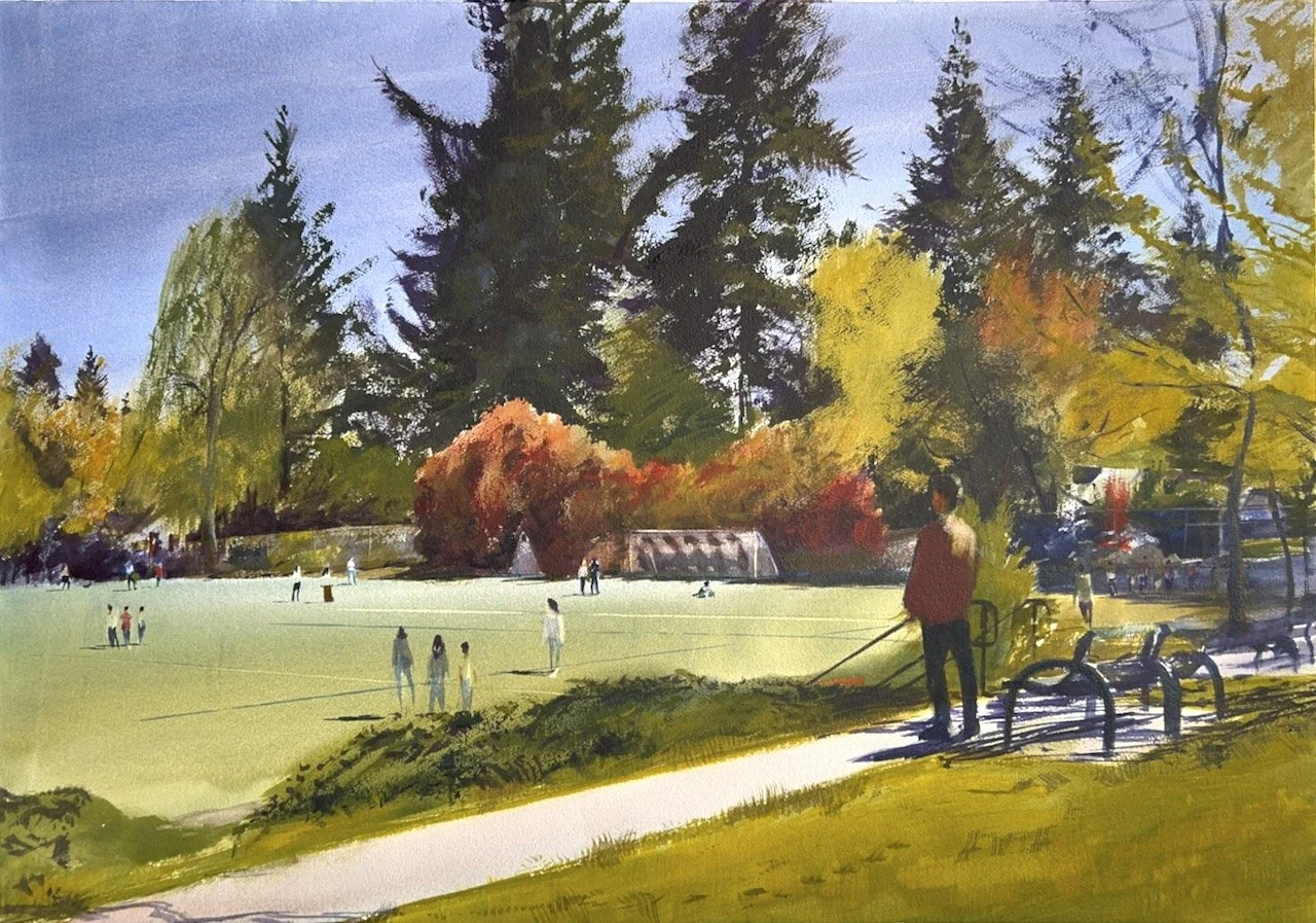 Plein Air, Lakeside Middle School, Afternoon, 4.26-30.24