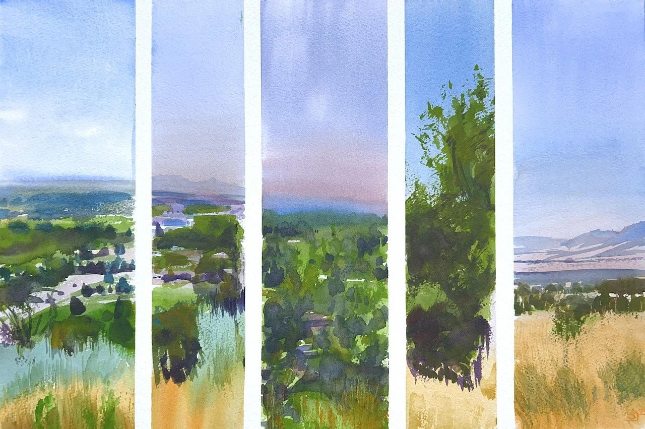 Plein Air, 3:45-9:45pm, 1-5 of 14, Peet’s Hill, Bozeman, MT, 7.24.25