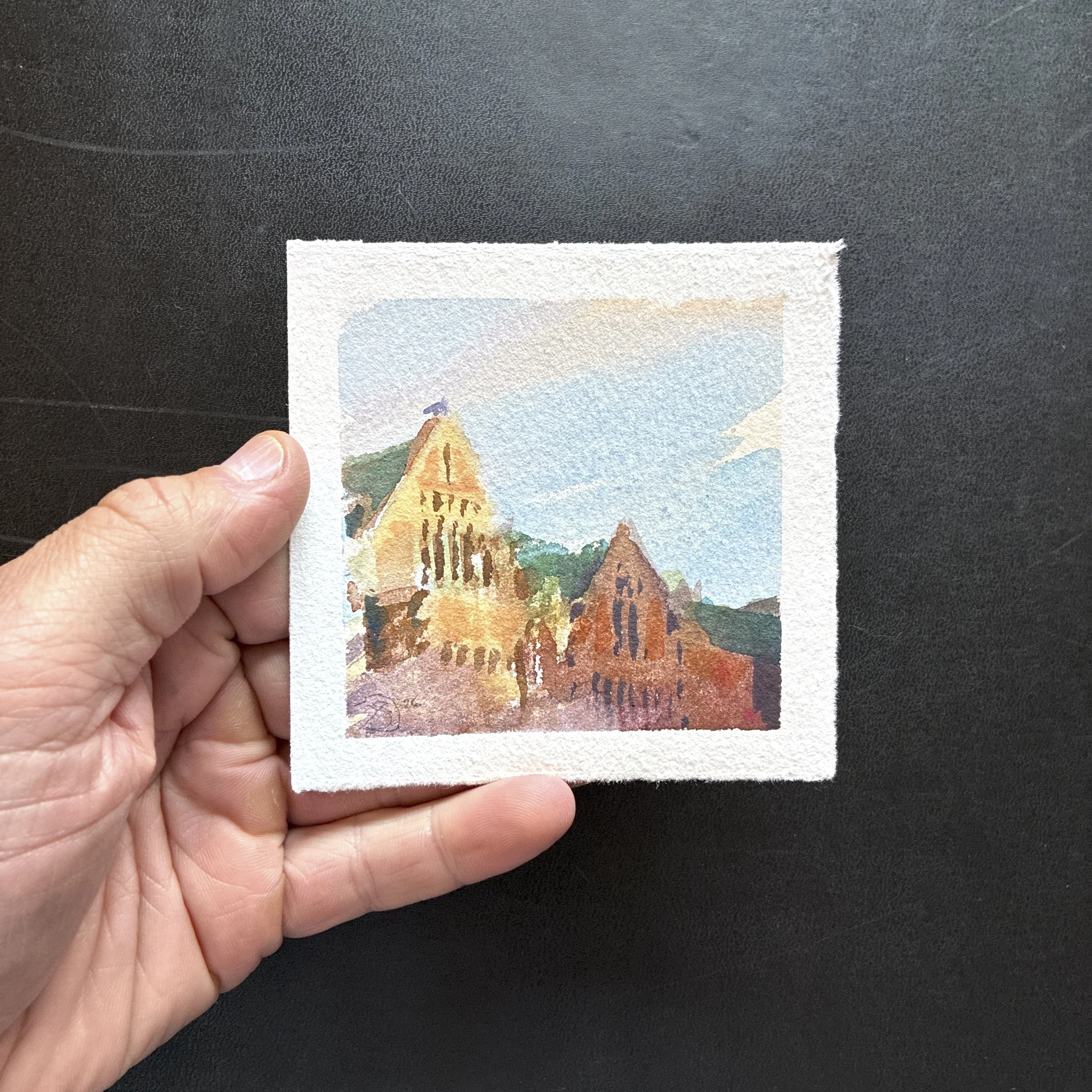 Plein Air, 5:45-7pm, Sunny 4 of 11, UW Cherry Blossoms, 3.22+3.31.26