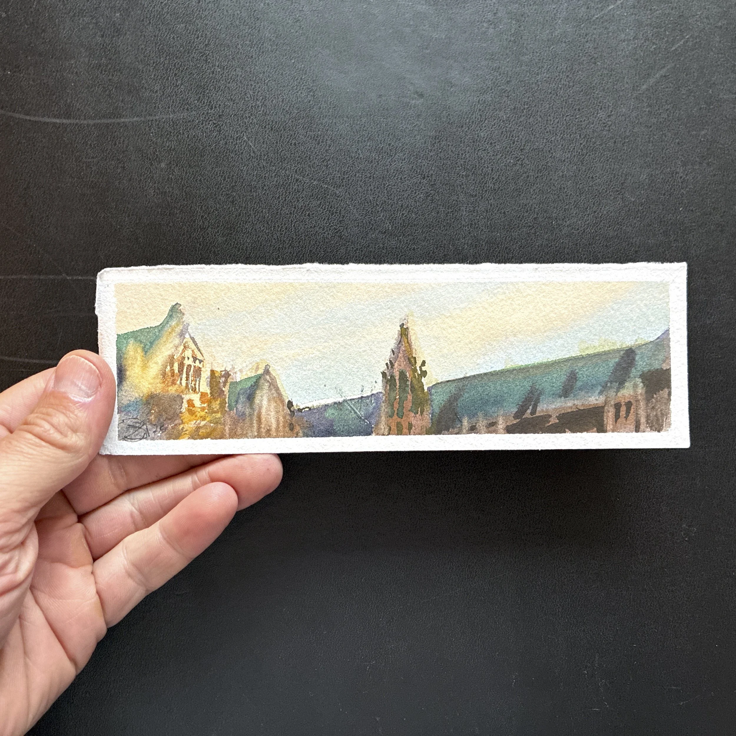 Plein Air, 5:45-7pm, Sunny 1 of 11, UW Cherry Blossoms, 3.22+3.28.26