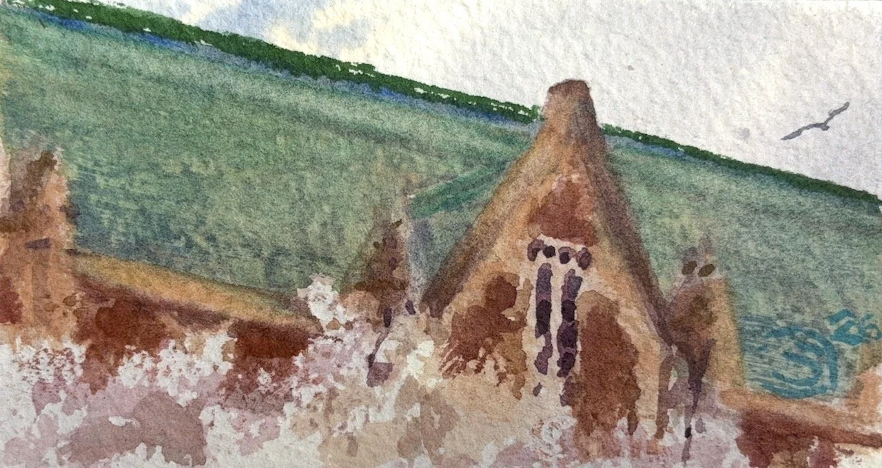 Plein Air, 4:30-7pm, Overcast 5 of 10, UW Cherry Blossoms, 3.25+4.2.26