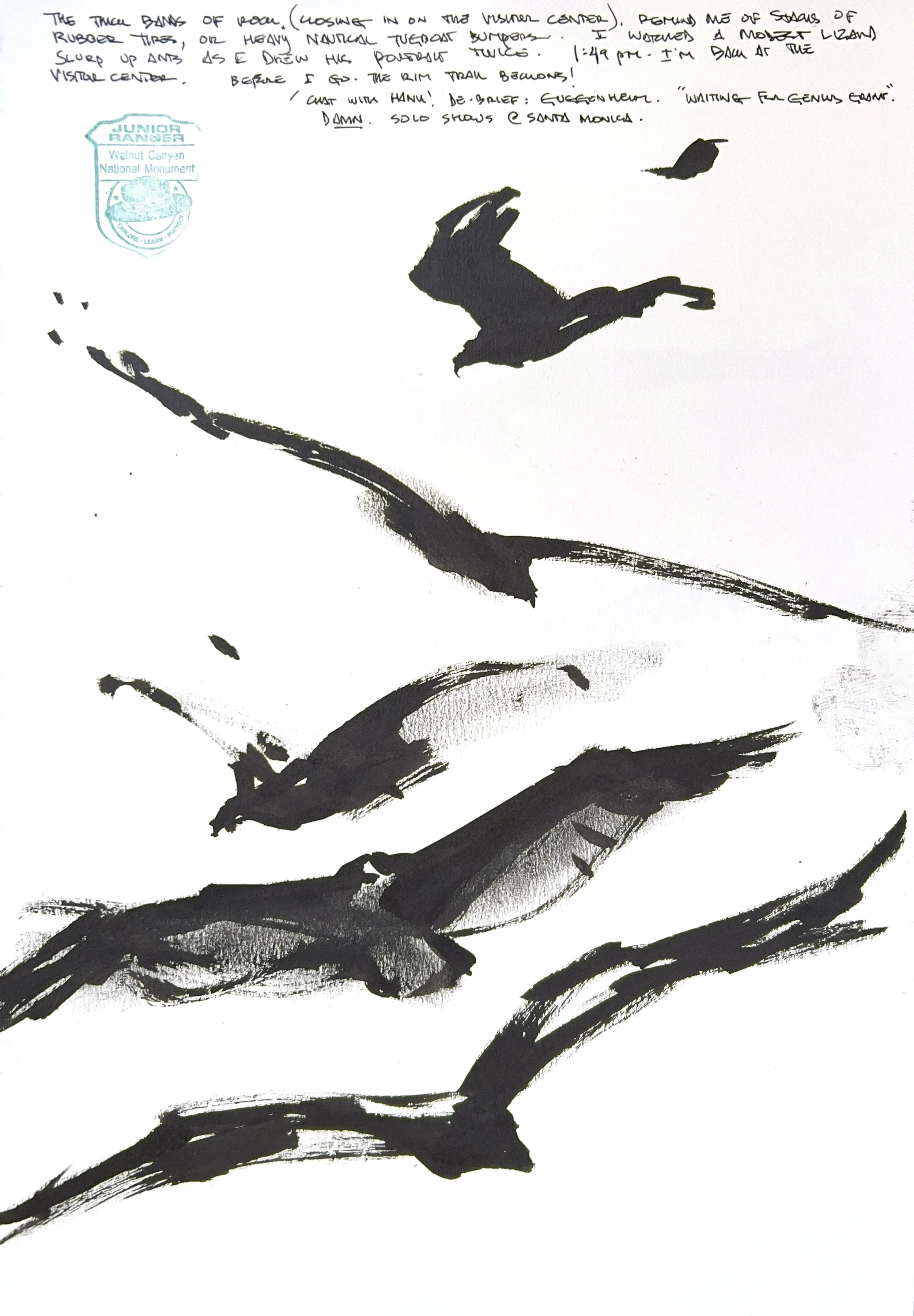 Plein Air, Turkey Vultures 1, 5.10.24