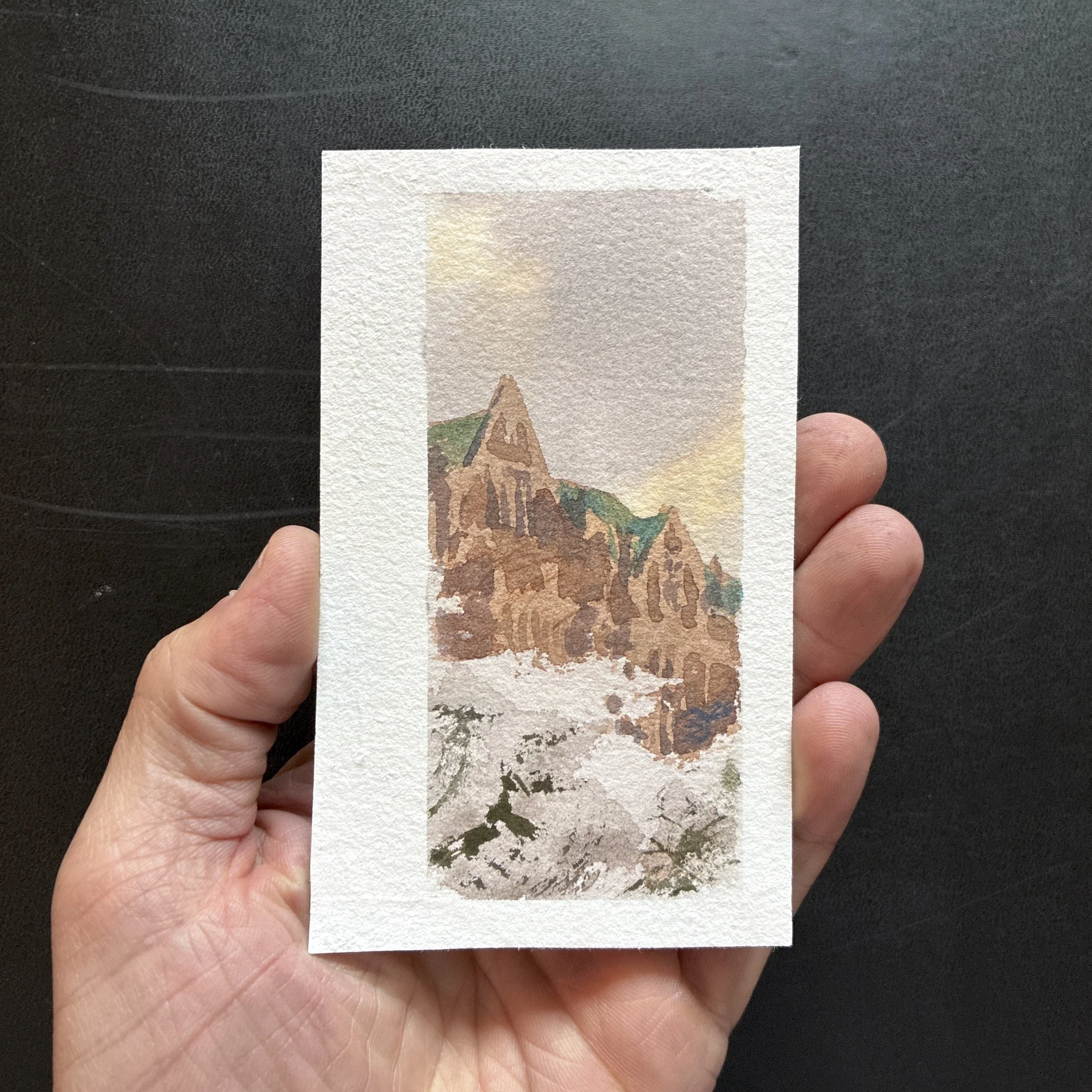 Plein Air, 4:30-7pm, Overcast 2 of 10, UW Cherry Blossoms, 3.25+3.27.26