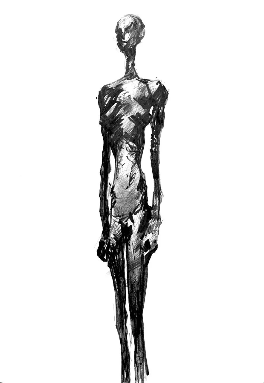 Tall Figure III, After Giacometti, 10.24.26