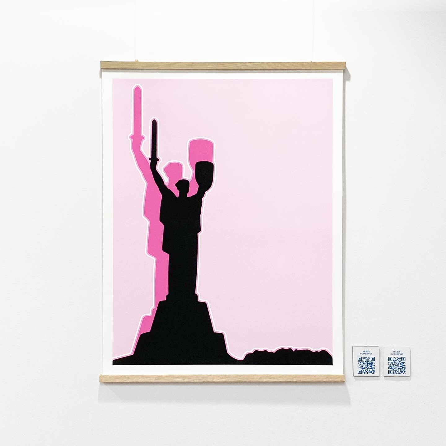 Maria Kuchapski @vinokcollective + Serge Gumenyuk @serhii_gumenyuk created this illustration of the "Motherland Monument" as a print fundraiser for Ukraine last year. This is the very same monument that we are seeing in the news today of Uk