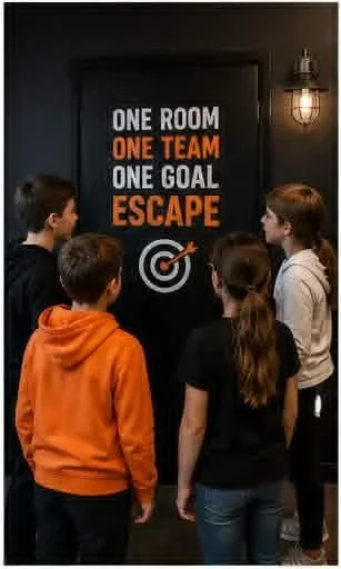 One team, one goal escape rooms for kids