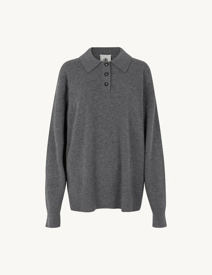 The Garment - Como Polo - Grey Melange