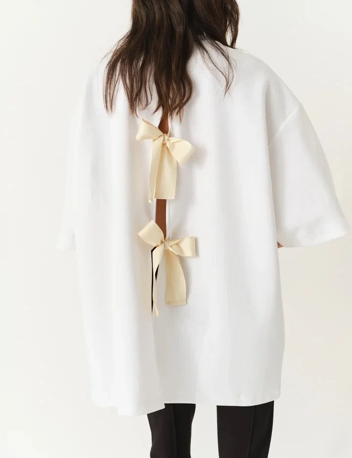 The Garment - TG Bow Tee - White