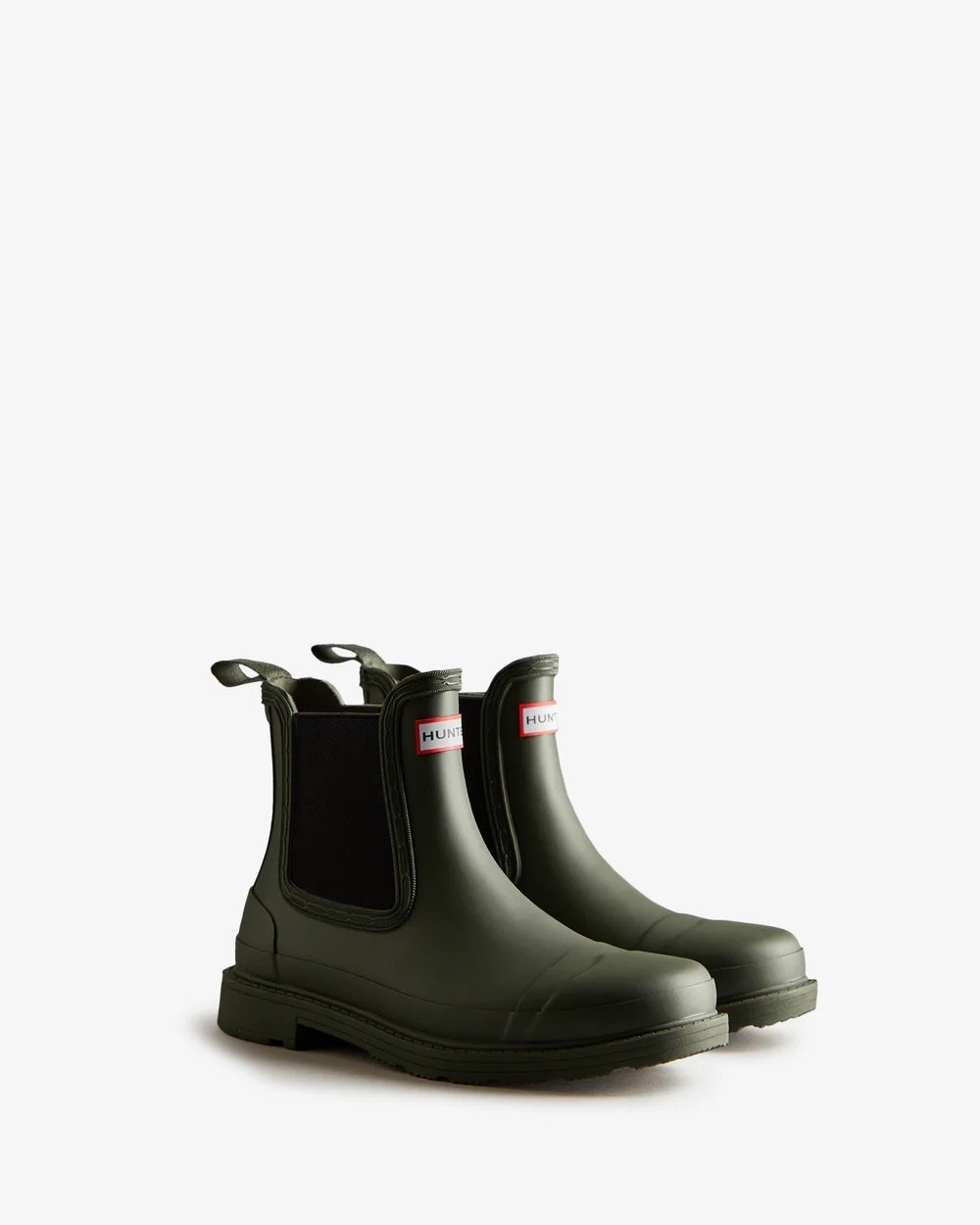 Hunter - Insulated Element Chelsea Boot - D. Olive