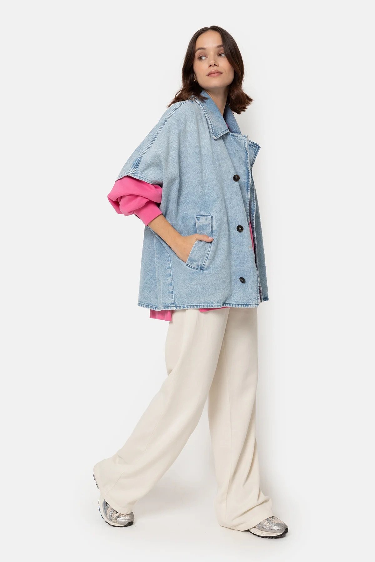Âme - Lauren Denim Trench - Light Blue