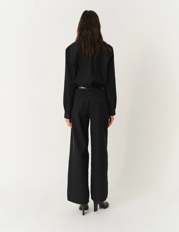 The Garment - Merci Placket Shirt - Black Denim