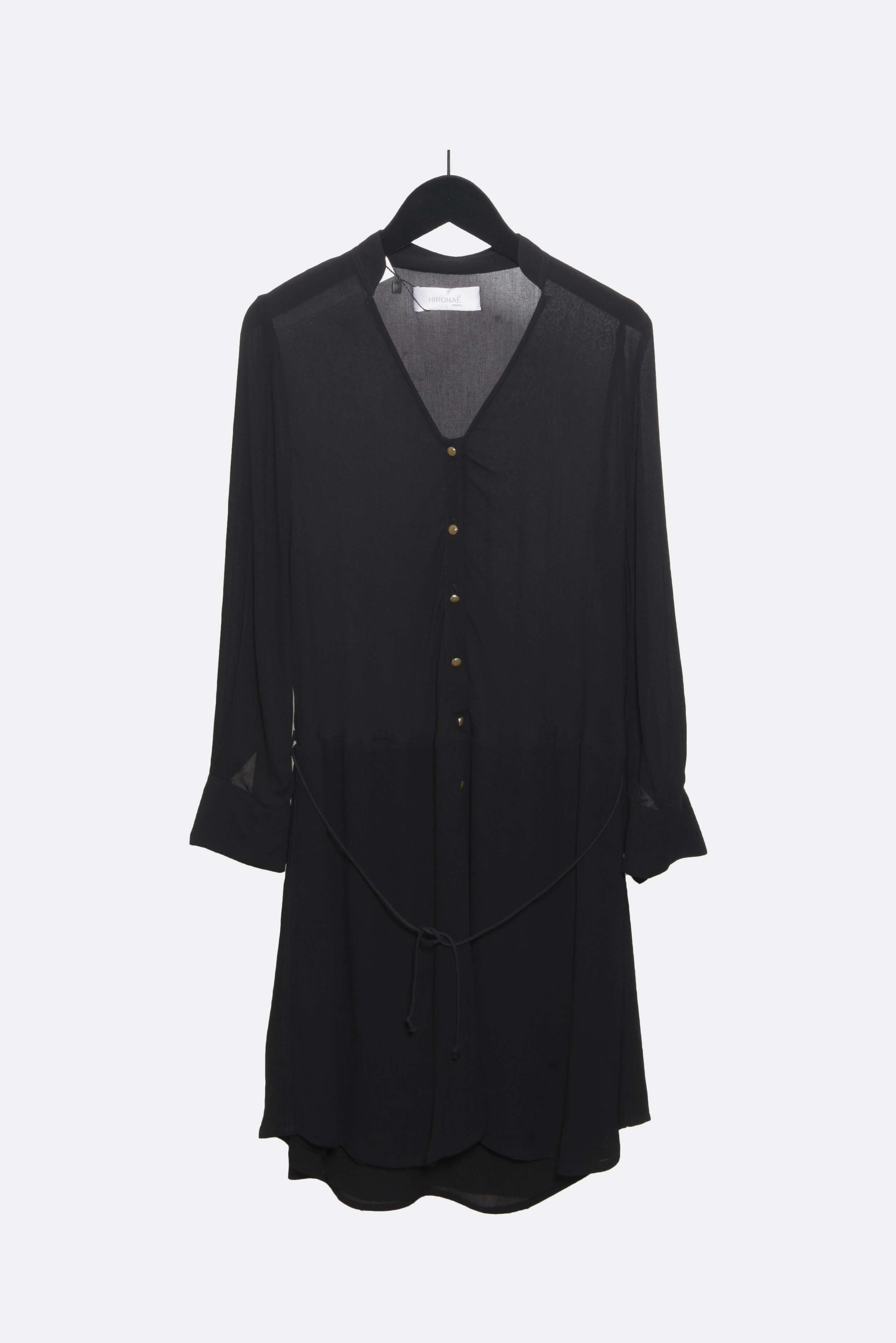 Hironaé - Robe Chemise Lewis - Noir