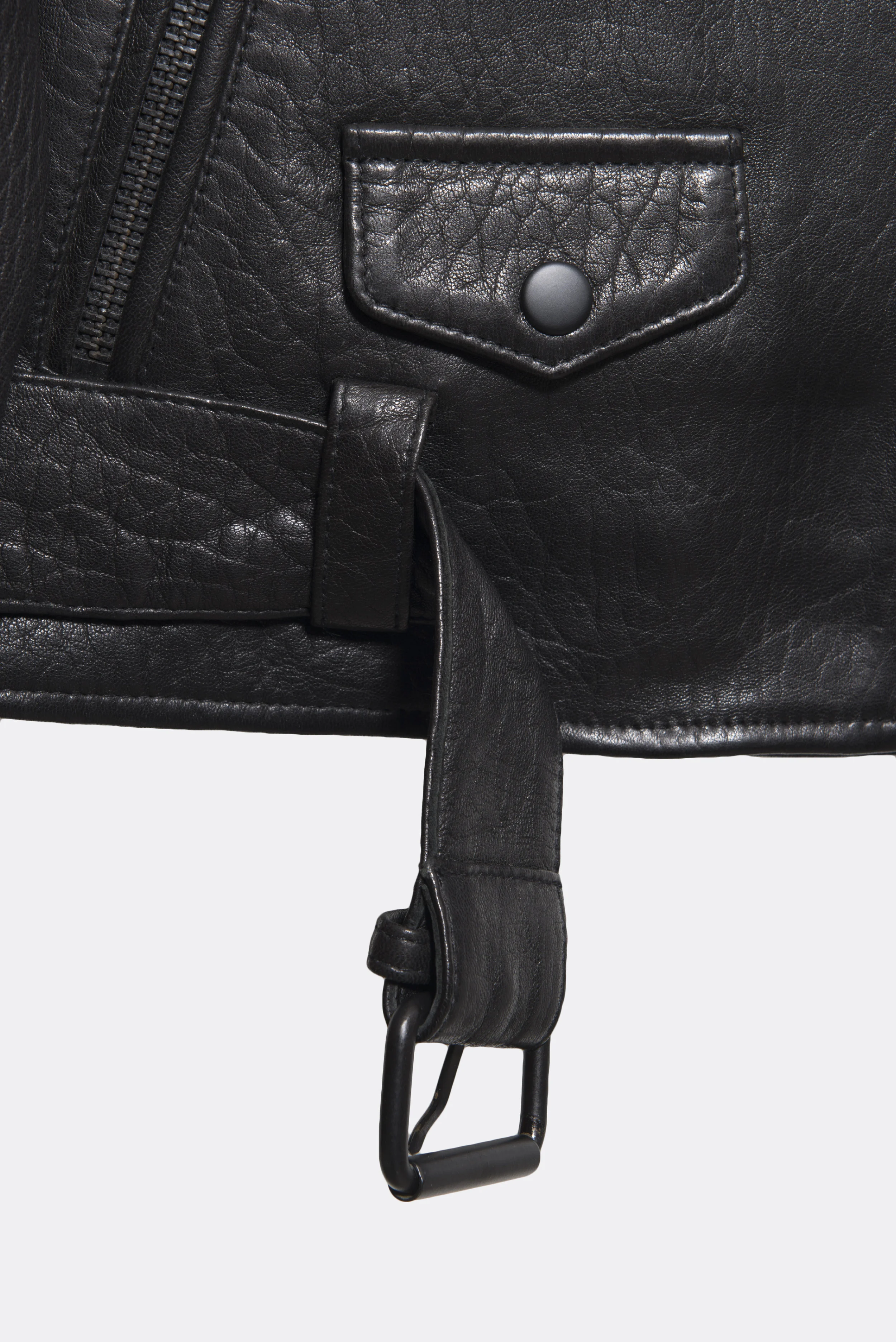 Raiine - Mitchell Leather Biker - Noir