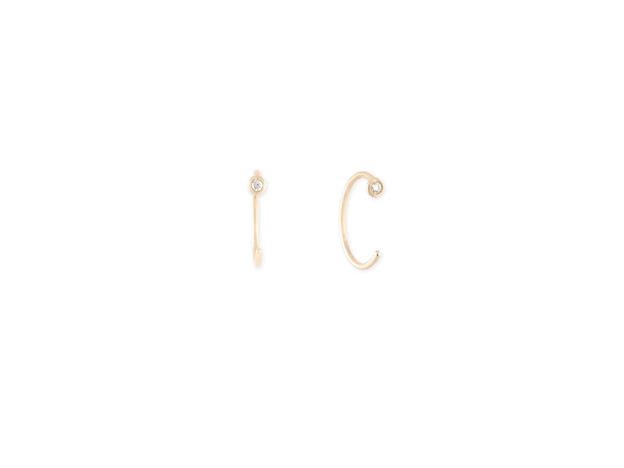 Eikosi Dyo - Stalactite Hook Earring - Yellow Gold