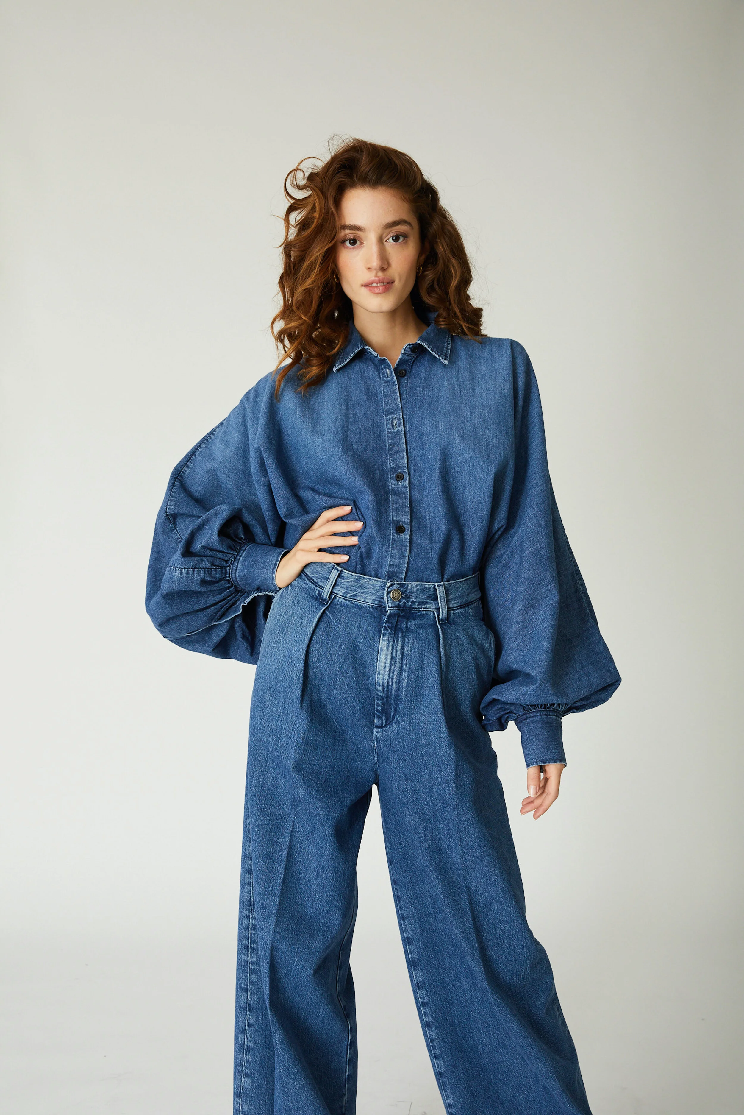 Tomboy - Claire Overshirt - V/Blue
