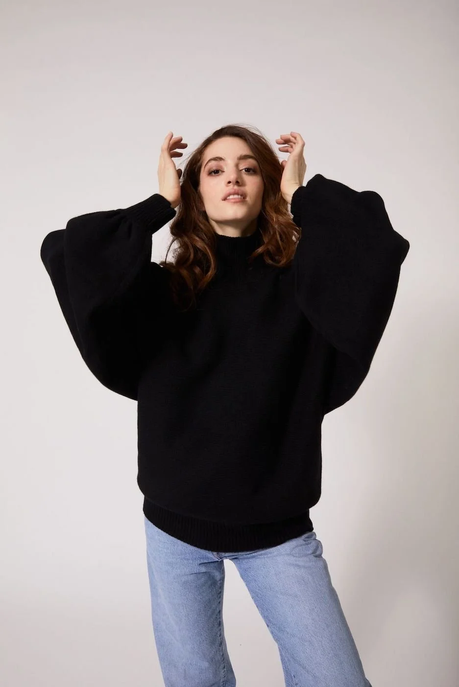 Tomboy - Didi Turtleneck Balloon Knit - Black