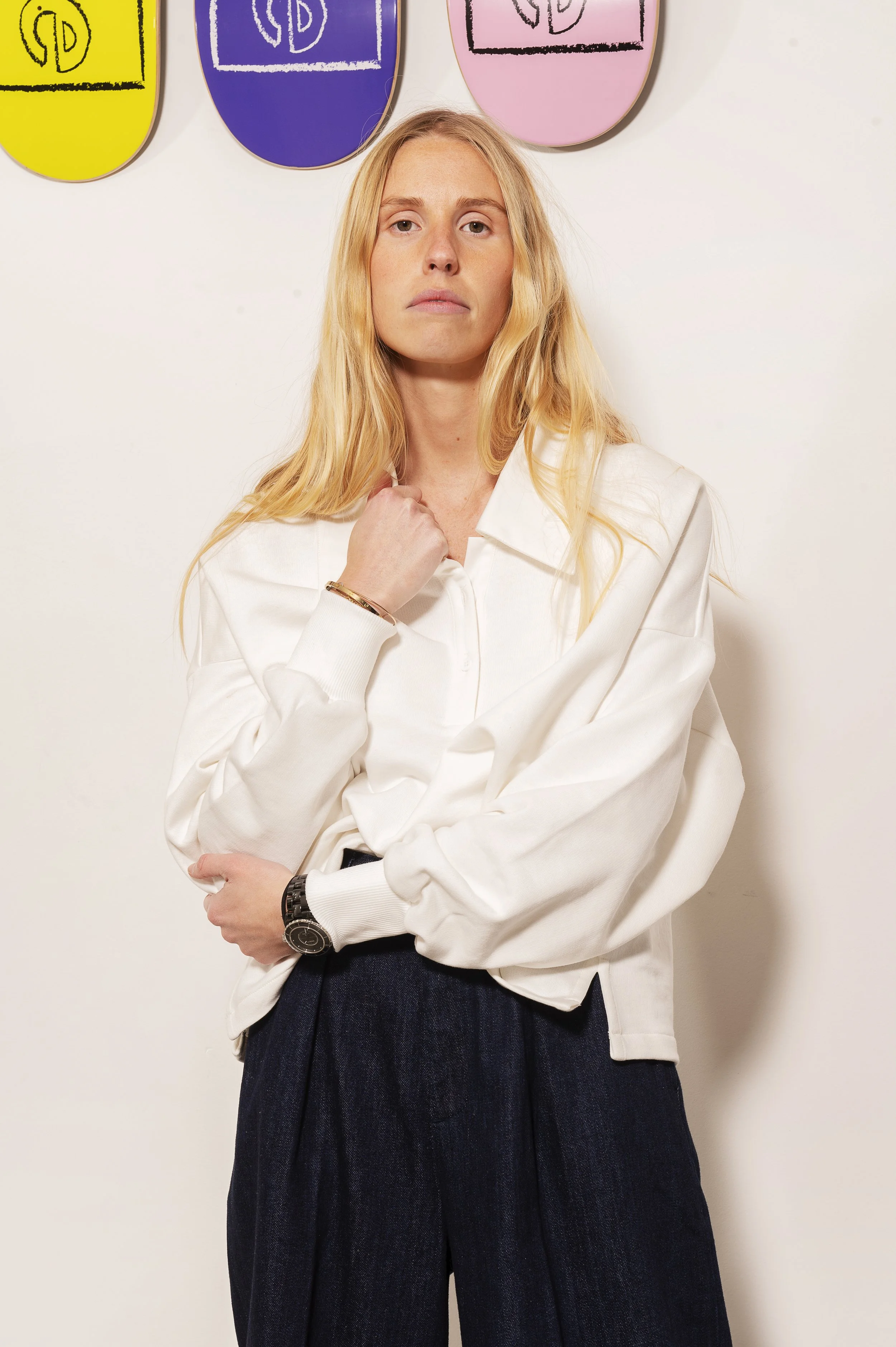 Tomboy - Joy Polo Sweat - Ecru