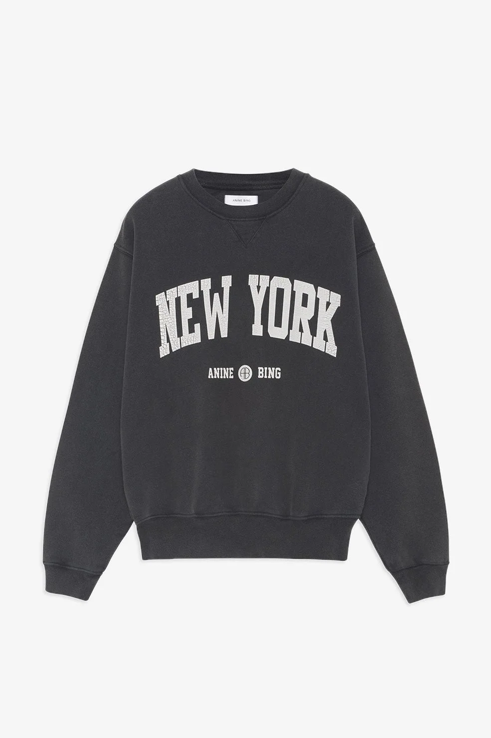 Anine Bing - Ramona Sweat New York - Washed Black — A+M CONCEPT STORE