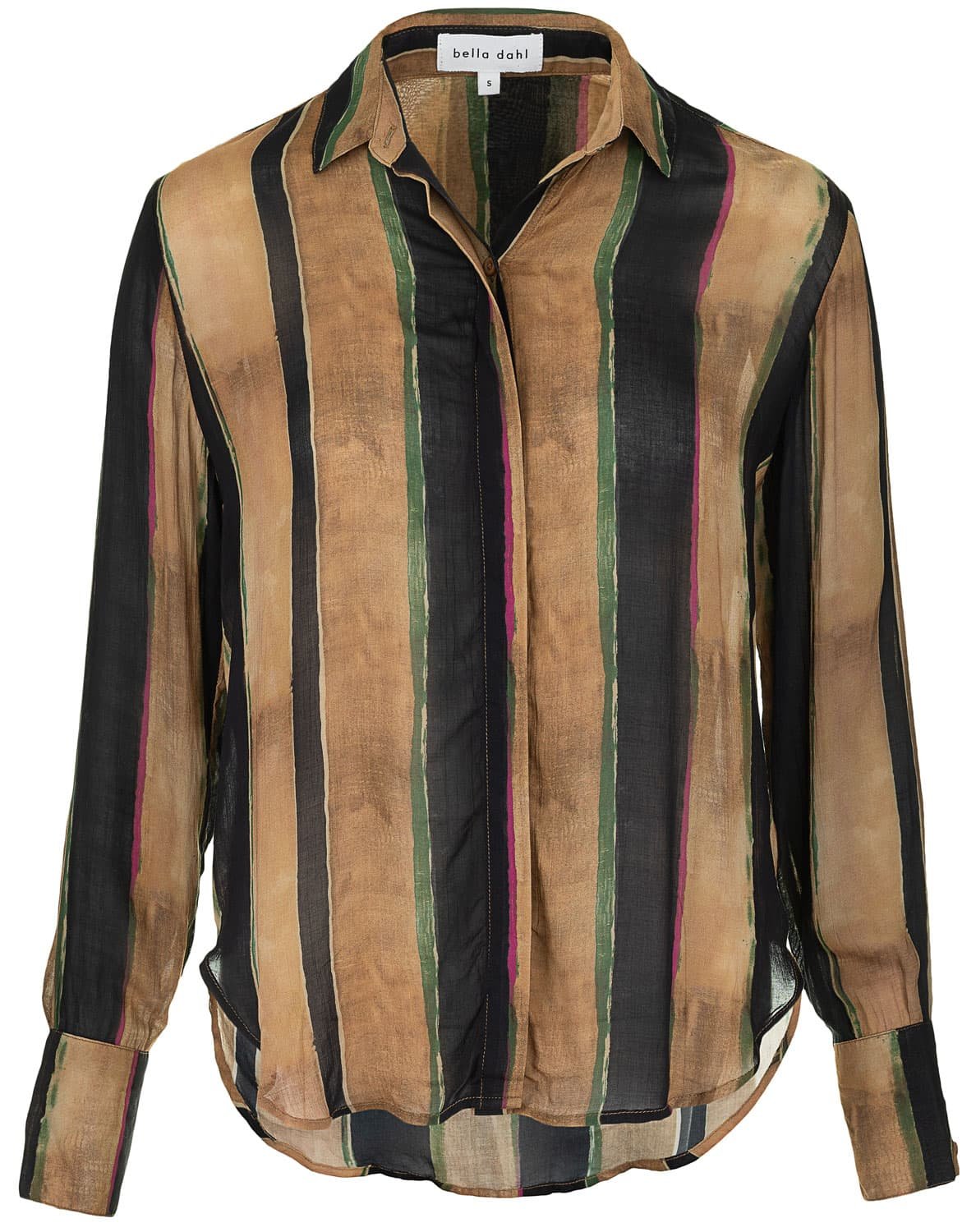 Bella Dahl - Hidden Placket B/Down - Golden Stripes