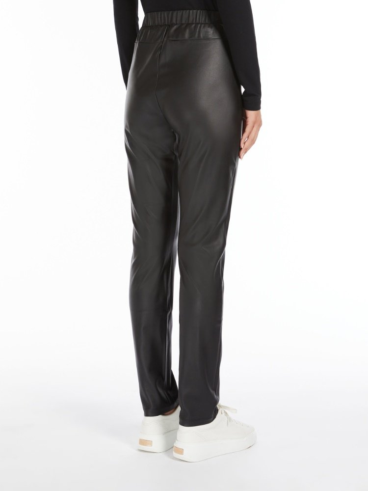 Max Mara - Zefir Ecocuir Pant - Black