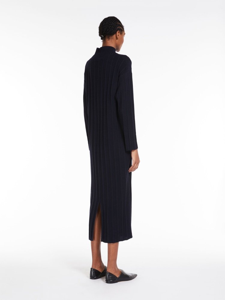 Max Mara - Arezzo Rib Wool Dress - Black