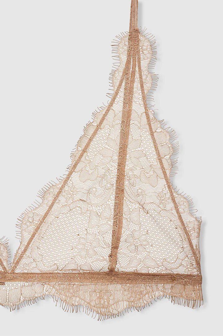 Anine Bing - Delicate Lace Bra - Camel