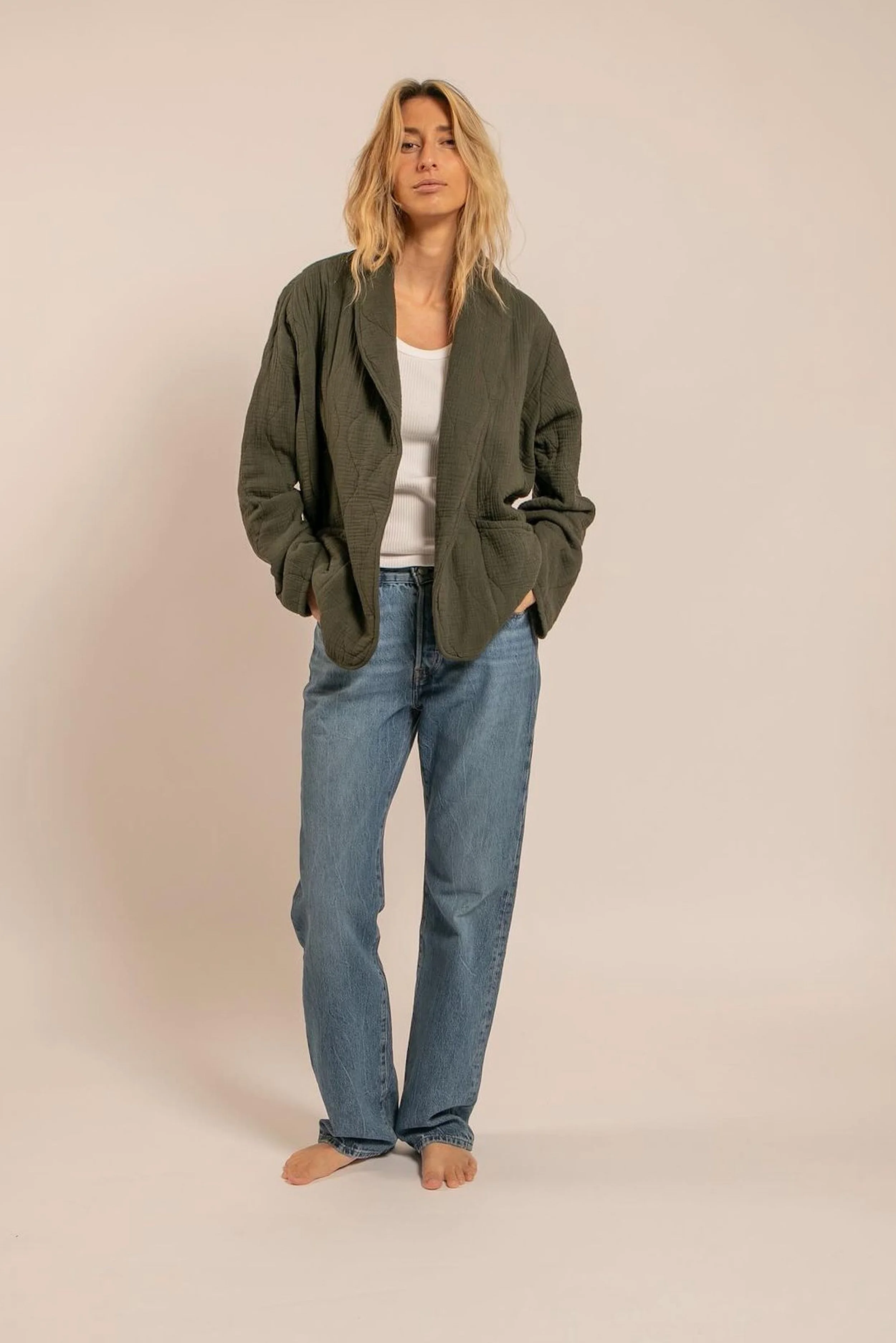 AOKYANOS - Kimono Chicago - Kaki