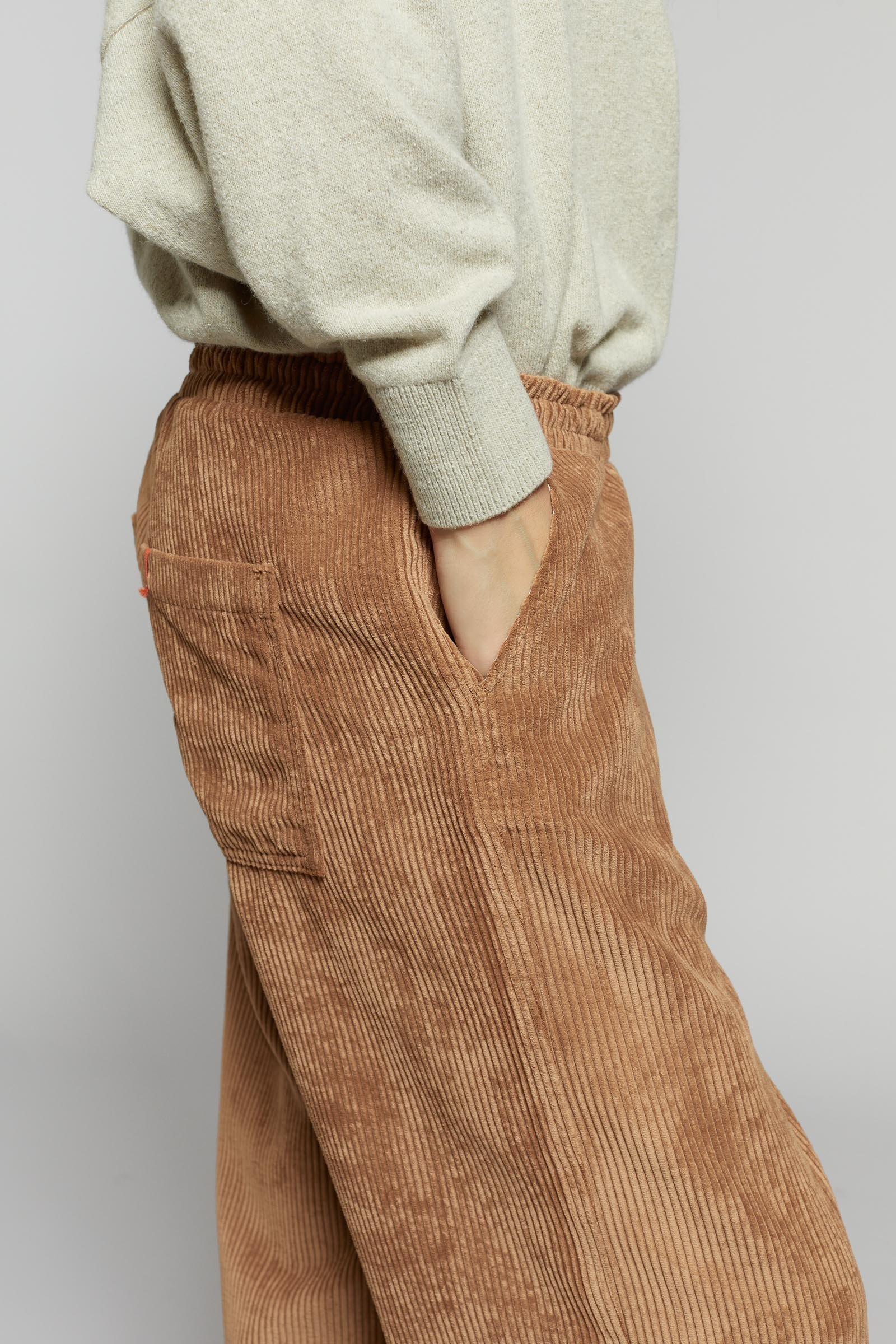Maevy - Pantalon Vintage Velvet - Nut