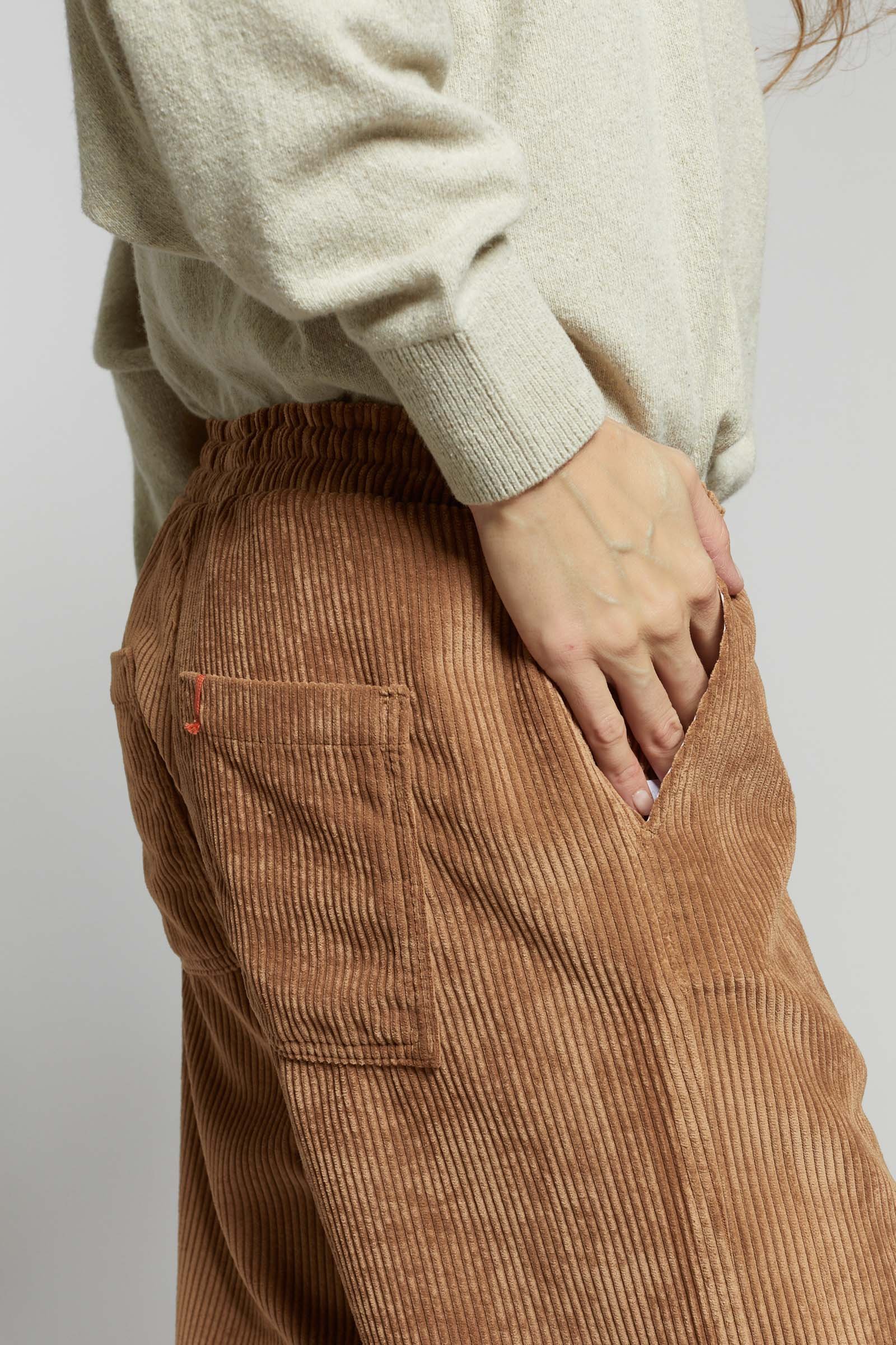 Maevy - Pantalon Vintage Velvet - Nut