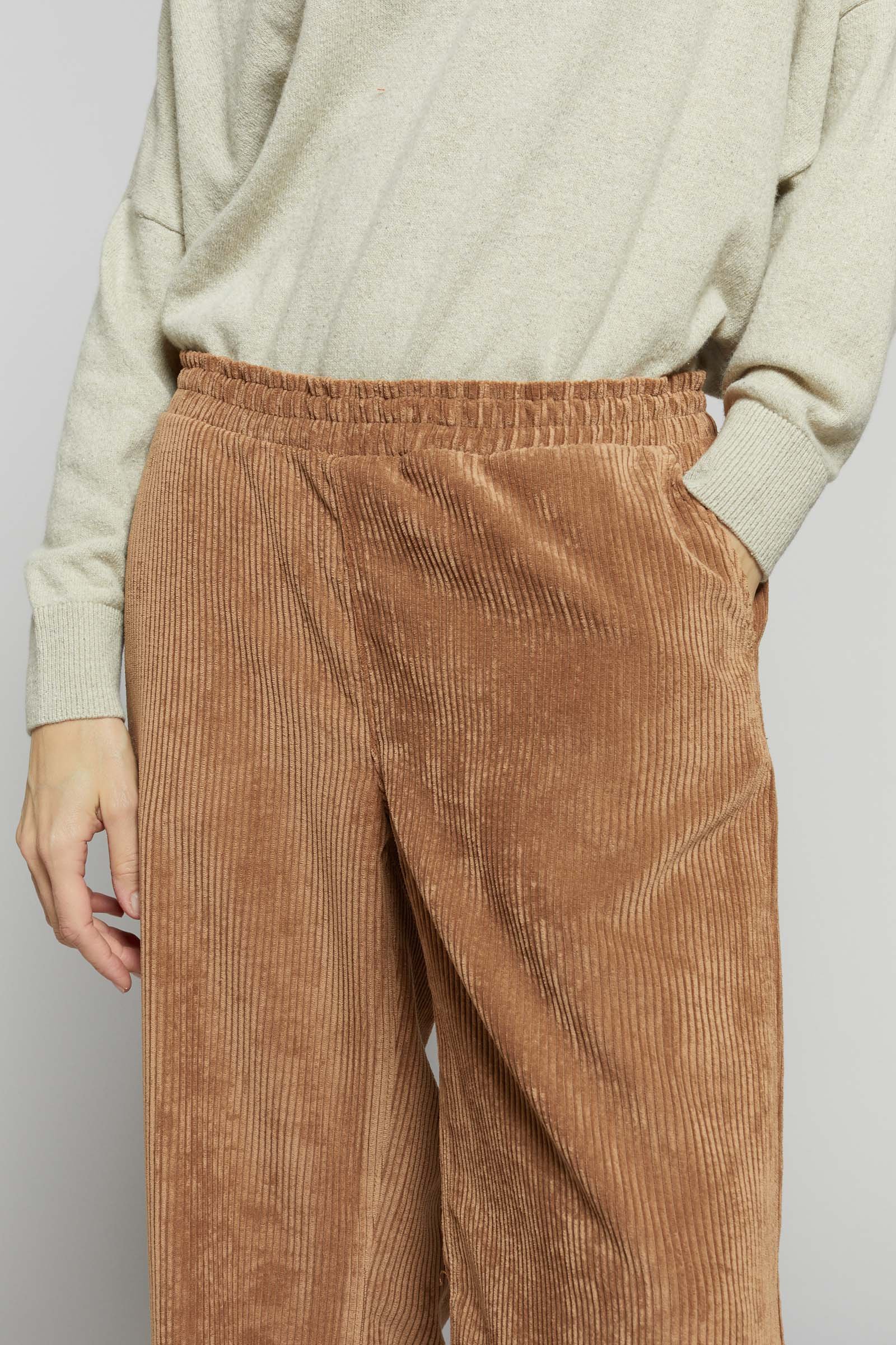 Maevy - Pantalon Vintage Velvet - Nut