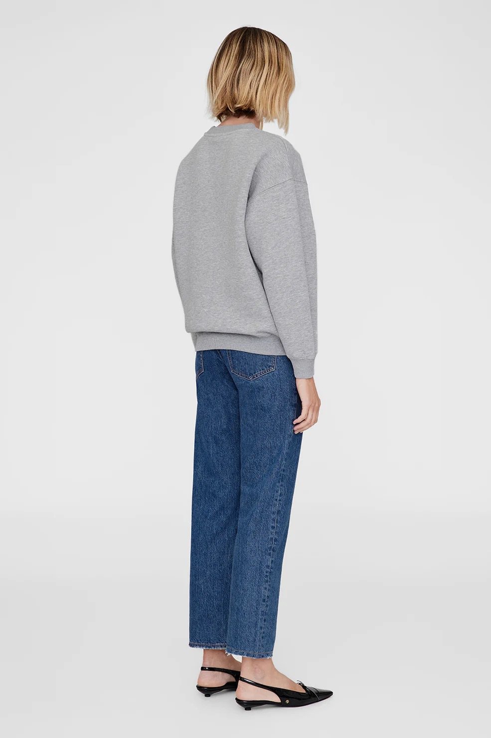 Anine Bing - Spencer Sweat - Medium Heather Grey