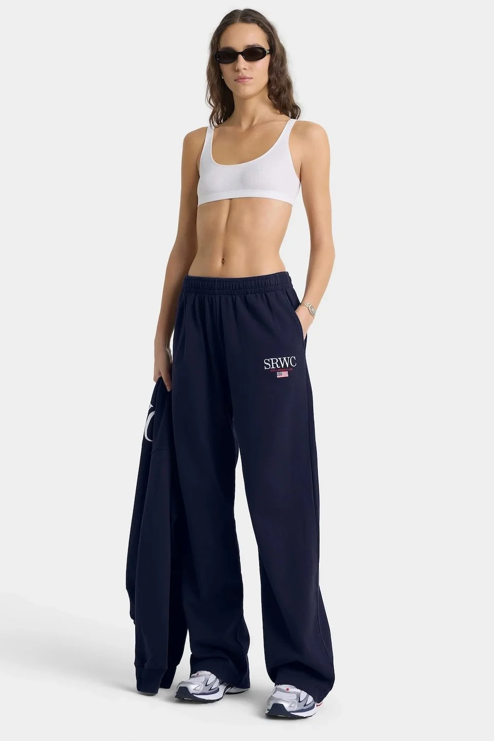 Sporty&Rich - Nautical Wide Sweatpants - Dark Navy